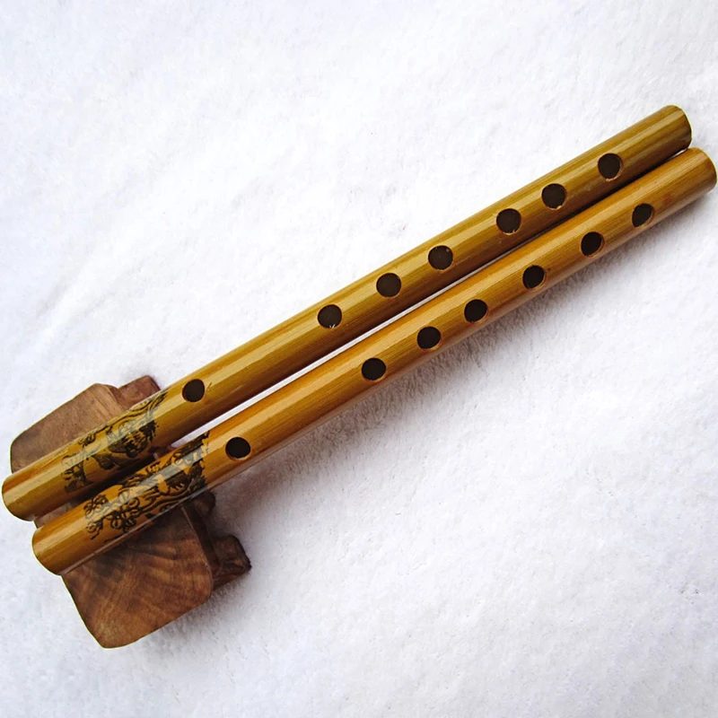 Wooden Traditional 6 Hole Bamboo Flute Clarinet Student Musical Instrument 1Pc
