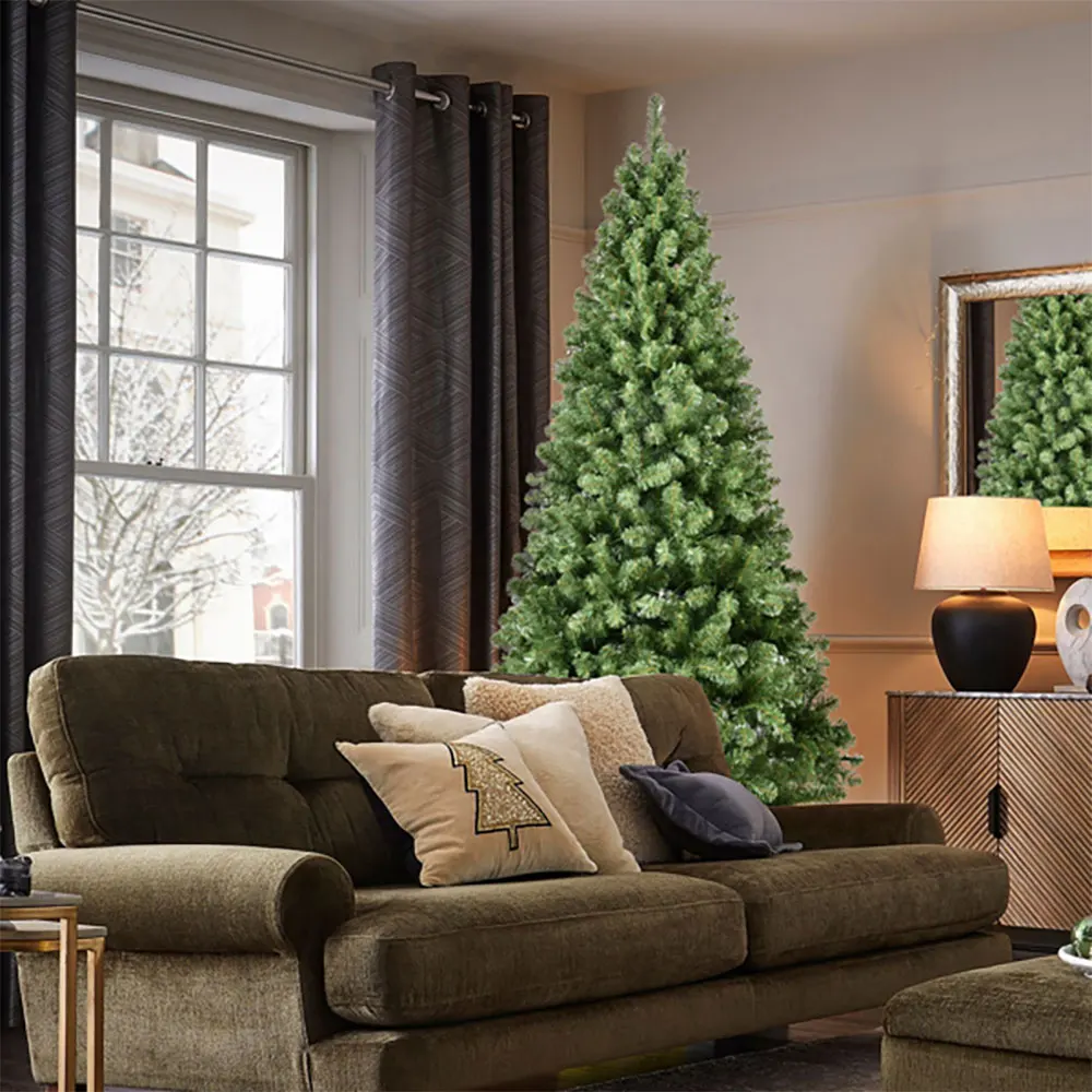 5FT Artificial Christmas Tree with LED Lights – 551 PVC Branch Tips, Foldable Metal Stand, Indoor Holiday Decoration