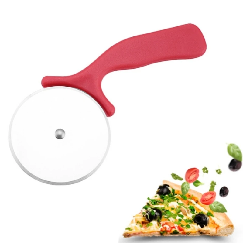 Pizza Roller Cutter 304 Steel Rolling Knife Pastry Dough Cutters DIY Biscuit Baking Tools Manual Noodle Roll Kitchen Tools