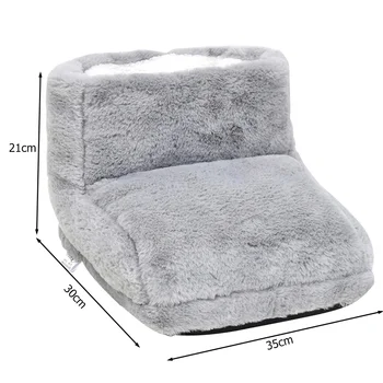 USB Electric Heater Foot Warmer Heated Comfort Fleece Suede Cushion Couple Warm Foot Cover Feet Heating Pads For Home Sleeping 6