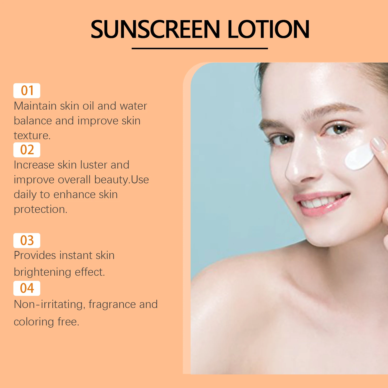 Sunscreen Cream Spf 60+ Long Lasting Uv Protection Facial Sun Block Refreshing Moisturizing Isolation Lotion Skin Care Products 6