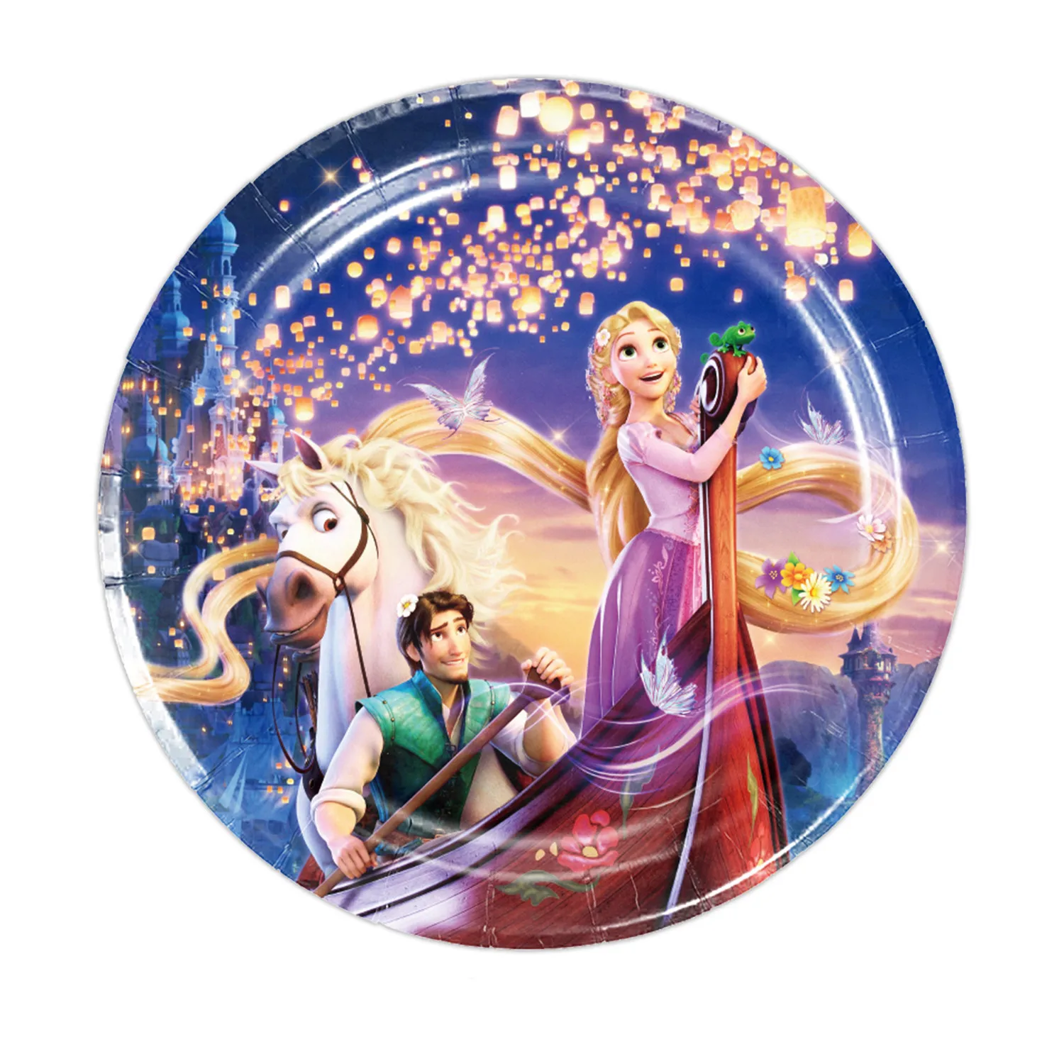 Tangled Rapunzel Theme Party Supplies Tableware Paper Cup Plate Napkin Tablecloth Baby Shower Balloons Birthday Party Decoration birthday tableware set birthday party supplies party supplies disposable tablecloth