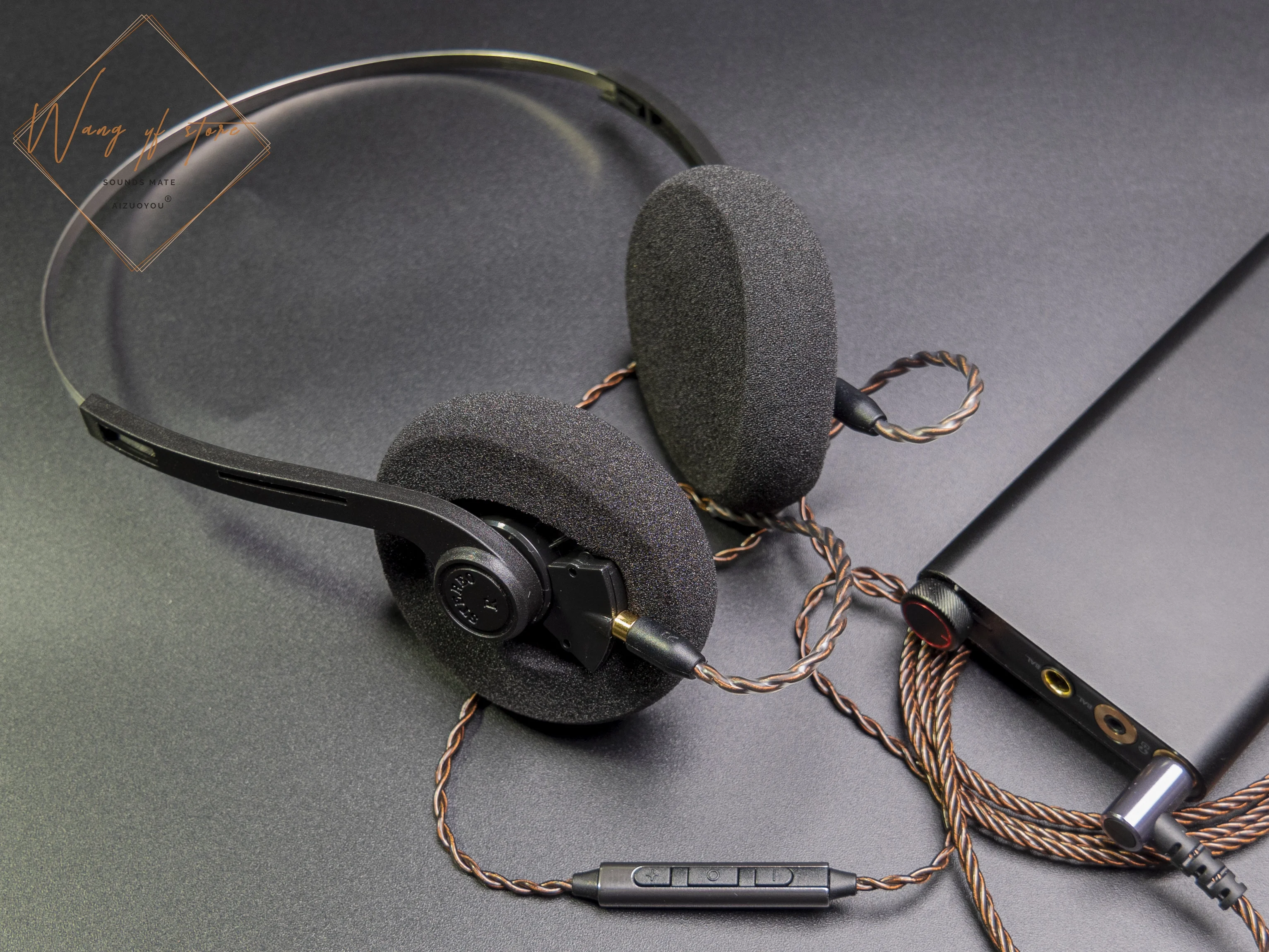 koss porta pro MMCX化　黒　マイク付きケーブルセット Porta Pro Headset ヘッドセット | Communication Headset 開放