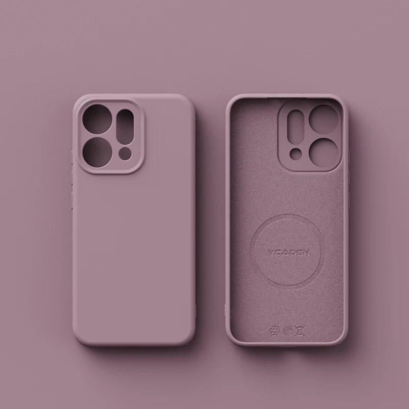 Magnetic Wireless Charging Liquid Silicone Case - Soft Skin Smooth Cover Bumper