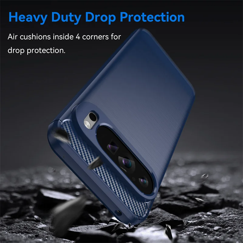 Premium Carbon Fiber Shockproof Silicone Case - Luxury Protective Back Cover