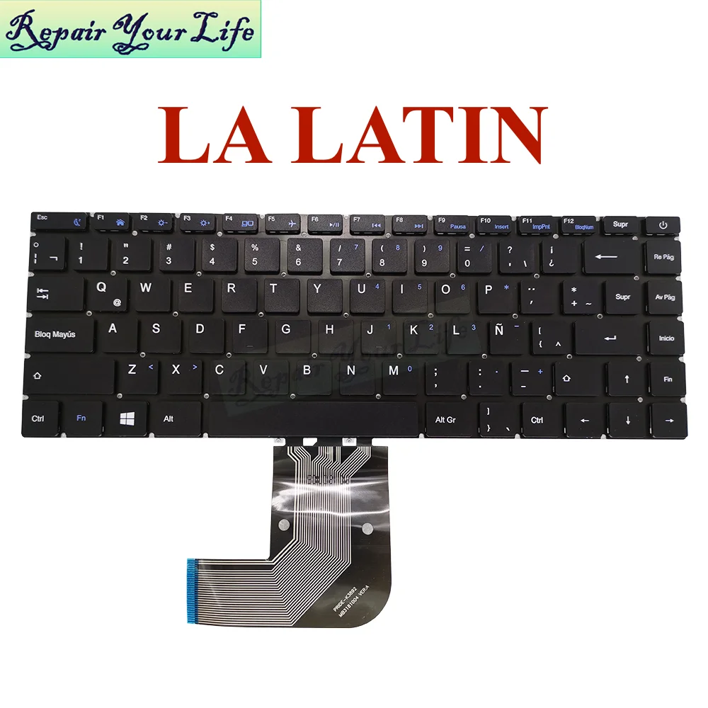 Teclado para Notebook para Chuwi Brasil Eua Inglês Latim Herobook Cw1532 Pt-br Brasileiro Cwi532 14.1 Novo - Imagem 3