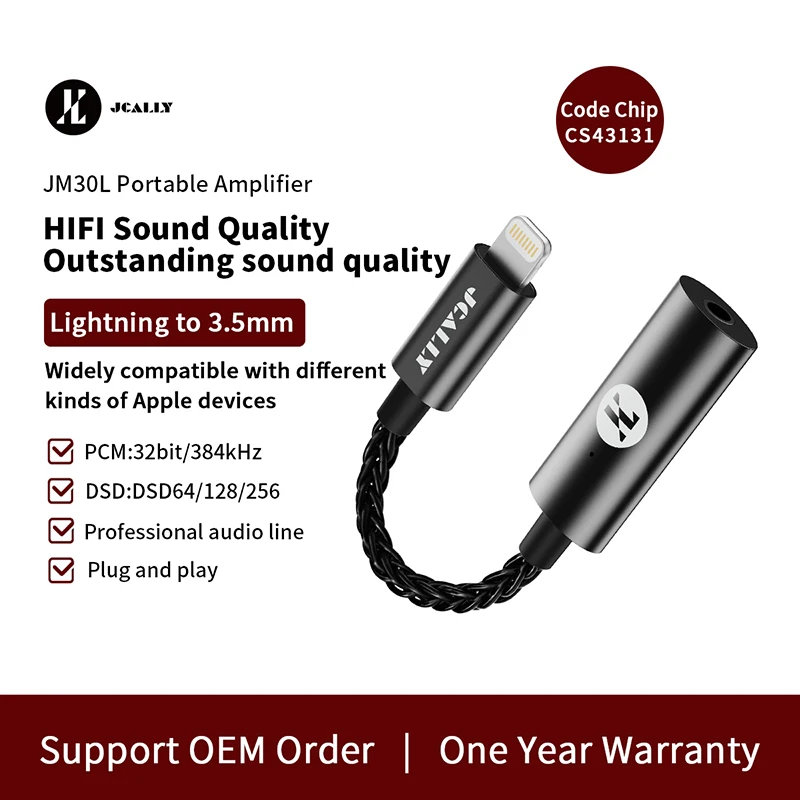 JCALLY JM30 JM30L Portable Amplifier Type-C Lightning To 3.5mm PCM 32bits/384KHZ DSD256 Digital Audio USB DAC For Android iPhone audio adapter,headphone amplifier,earphone amplifier adapter,audio converter adapter,headphone amplifier cable,audio converter,audio converter amplifier,headphone adapter,headphone amplifier adapter,earphone headphone adapter