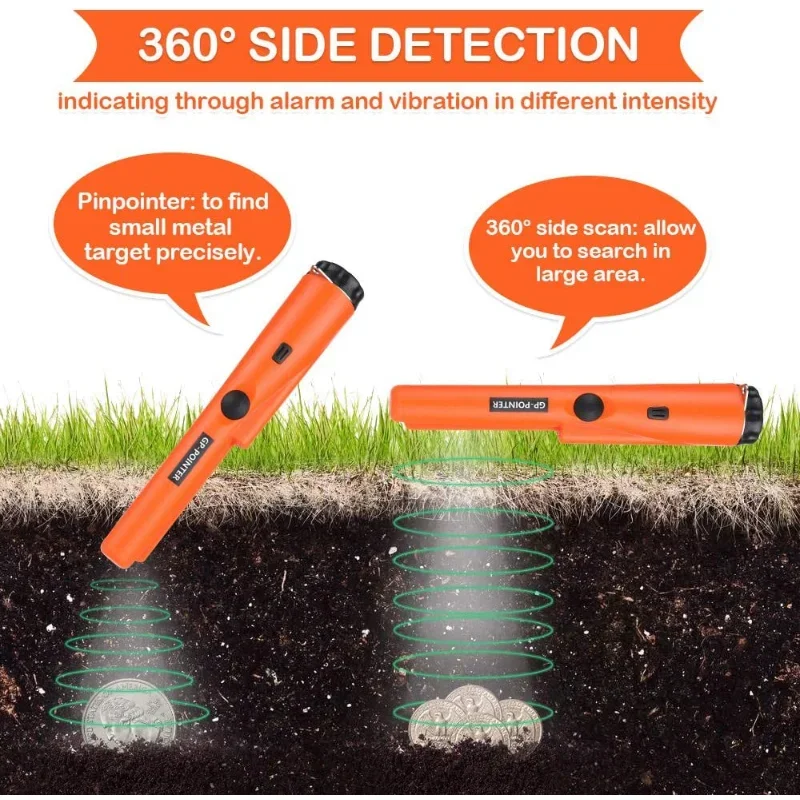 Professional Metal Detector pointer pinpoint Waterproof Handheld Metal Detector for Coin Gold Waterproof