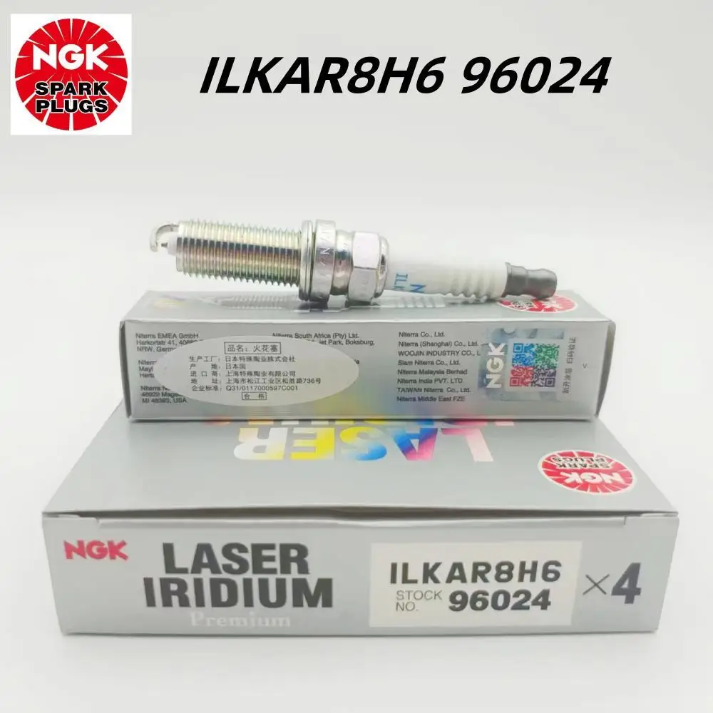 

4/6Pcs Original NGK ILKAR8H6 96024 Brand New Laser Iridium Platinum Spark Plug For Subaru Forester Legacy Outback BRZ 2.0T FA20