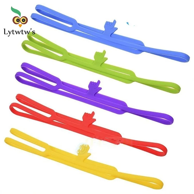 Bookmarks Stationery Supplies Silicone Bookmark Cute Silicone Finger Pointing Bookmark 1 Piece