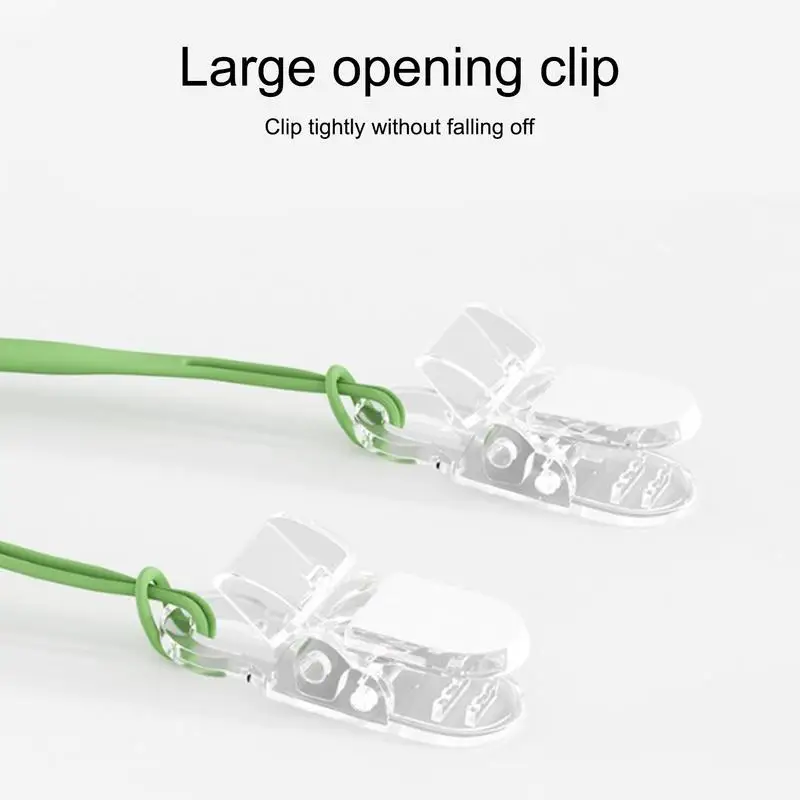 Adjustable Silicone Bib Clips for Kids Mealtime