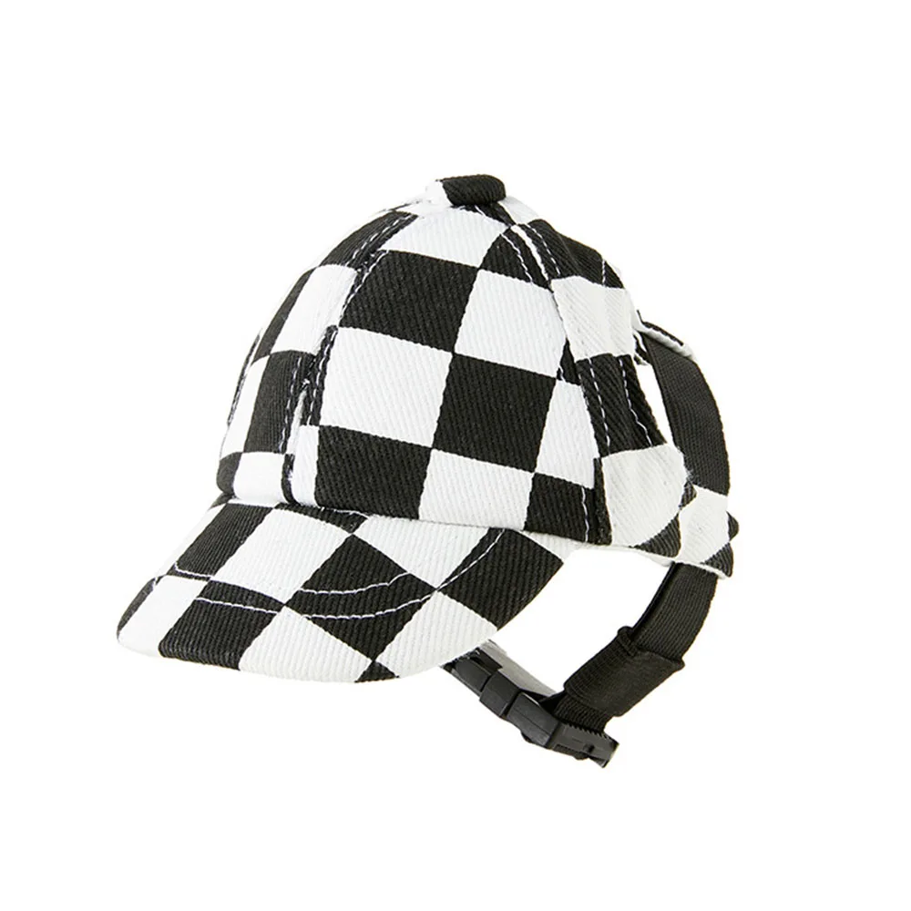Fashion Plaid Dog Hat Sun Hat Sport Puppy Baseball Cap Trucker Hat for