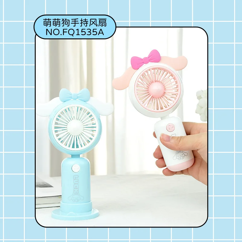 

Sanrioed Kawaii Kuromi Hello Kitty My Melody Cinnamoroll 300Mah Mini Fan Summer Anime Cute Girl Heart Hand-Held Fan Chargeable