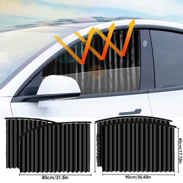 Pare-soleil de voiture, protection solaire pour pare-brise avant et  arrière, bloc de vitres latérales, rideaux de protection UV intérieurs -  AliExpress