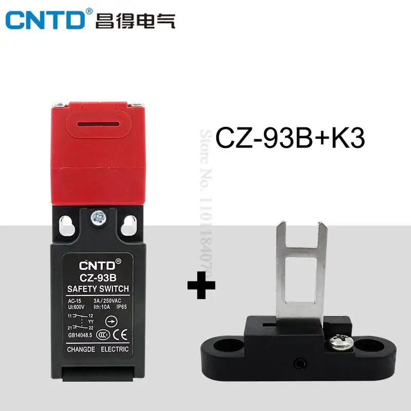 Description Picture 6 of itemCNTD Waterproof CZ-93C 1A1B(1NC/1NO) CZ-93B (2NC) Series Safety Interlock Limit Switch Micro switch with Key