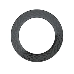 Magnetic Ring for Wireless Charger and Car Phone Holder - 1.5mm Metal Sheet Sticker Magnet (Black)