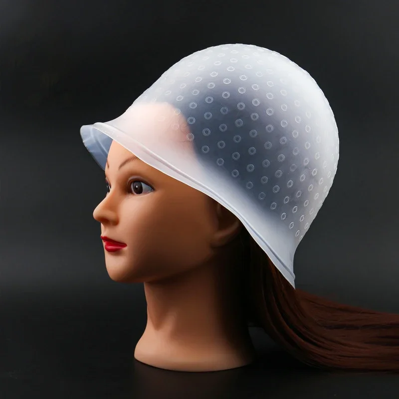 Hairdressing Silicone Highlighting Cap Beauty Salon Hair Caps Bonets Professional Hair Dyes Wrap Equipment For Stylist hair dye cap