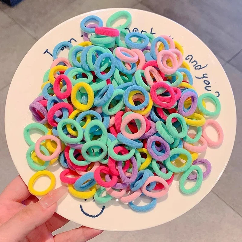 200/300 Stück Haargummis für Frauen und Mädchen, elastische Haarbänder, Pferdeschwanzhalter, Gummibänder, Scrunchies, Haaraccessoires für Mädchen, Haarband – Detail 13
