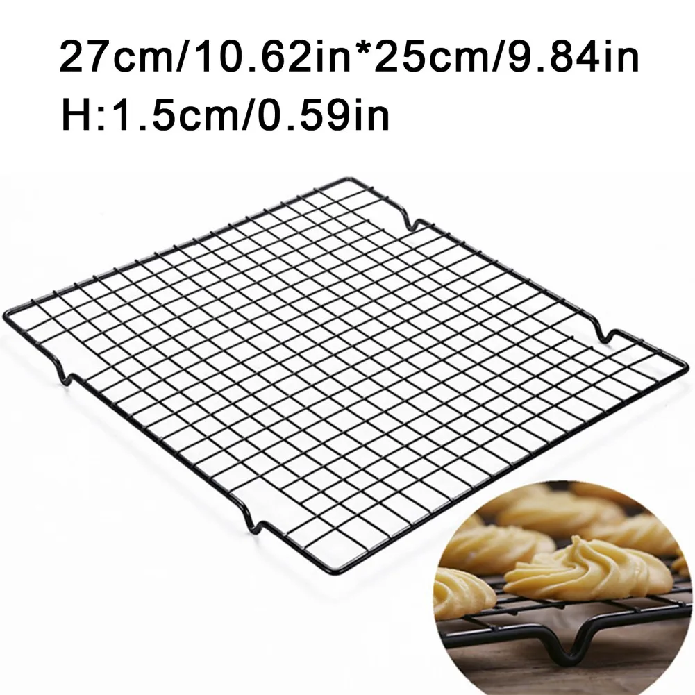 Description Picture 3 of itemBaking Cake Bread Cookie Tray Cold Rack Non-Stick Drip Dry Cooling Grid Kitchen Tools Suitable For Oven Cooking Baking BBQ