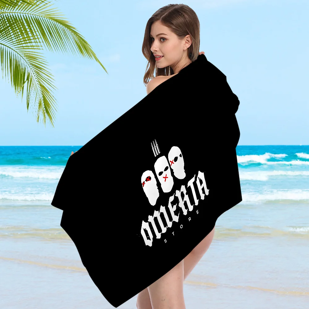 Cool Omerta Maes Anime Beach Swimming Towel Soft Absorbent Washcloth Children's Gifts For Kids Travel Camping Gym 6