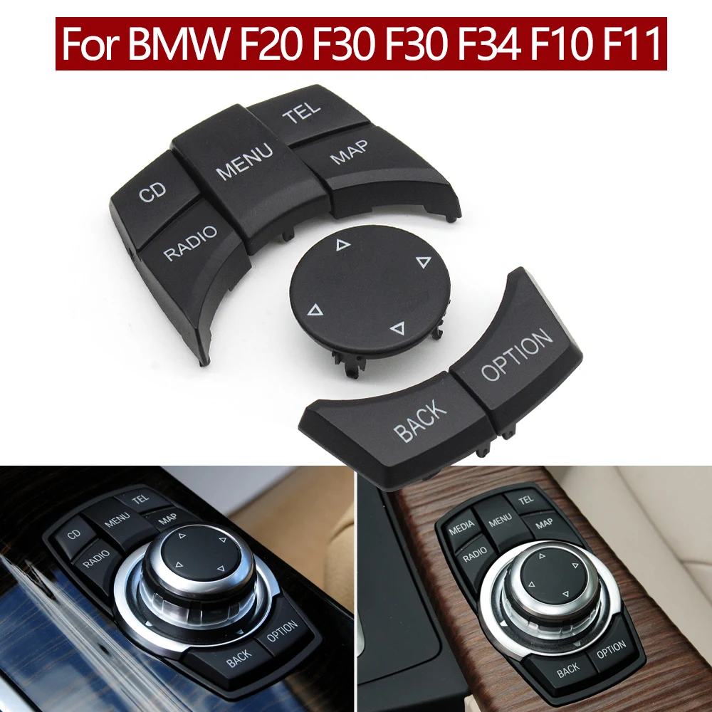 thumbnail image 2 of Silvery Car CIC IDrive Multi-Media Knob Menu Button Cover For BMW 1 3 5 X1 X5 X6 Series E87 E90 E91 E92 E60 E84 E70 E71 E72 2 of 13