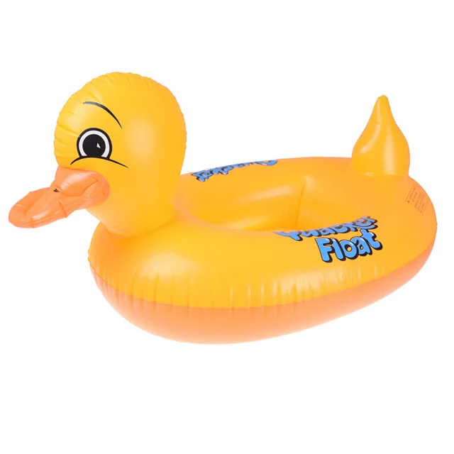 Baby Inflatable Seat Boat Big Yellow Duck Yacht Swimming Circle Children's Seat Circle Inflatable Duck Seat Circle Water Toy 4