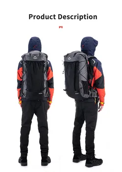 Naturehike Rock Series Outdoor Large Capacity Travel Hiking Camping Comfortable Breathable Wearable Storage Backpack Nature Hike 5