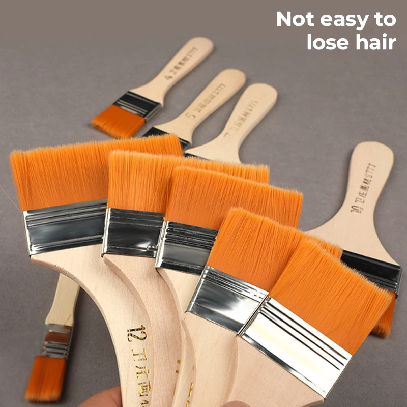 Painting Brushes Blending Brush 12pcs/set Memory Nylon Paint Brushes Set for Acrylic Oil Drawing Watercolor Wooden Painting Brush Tools Art Supplies