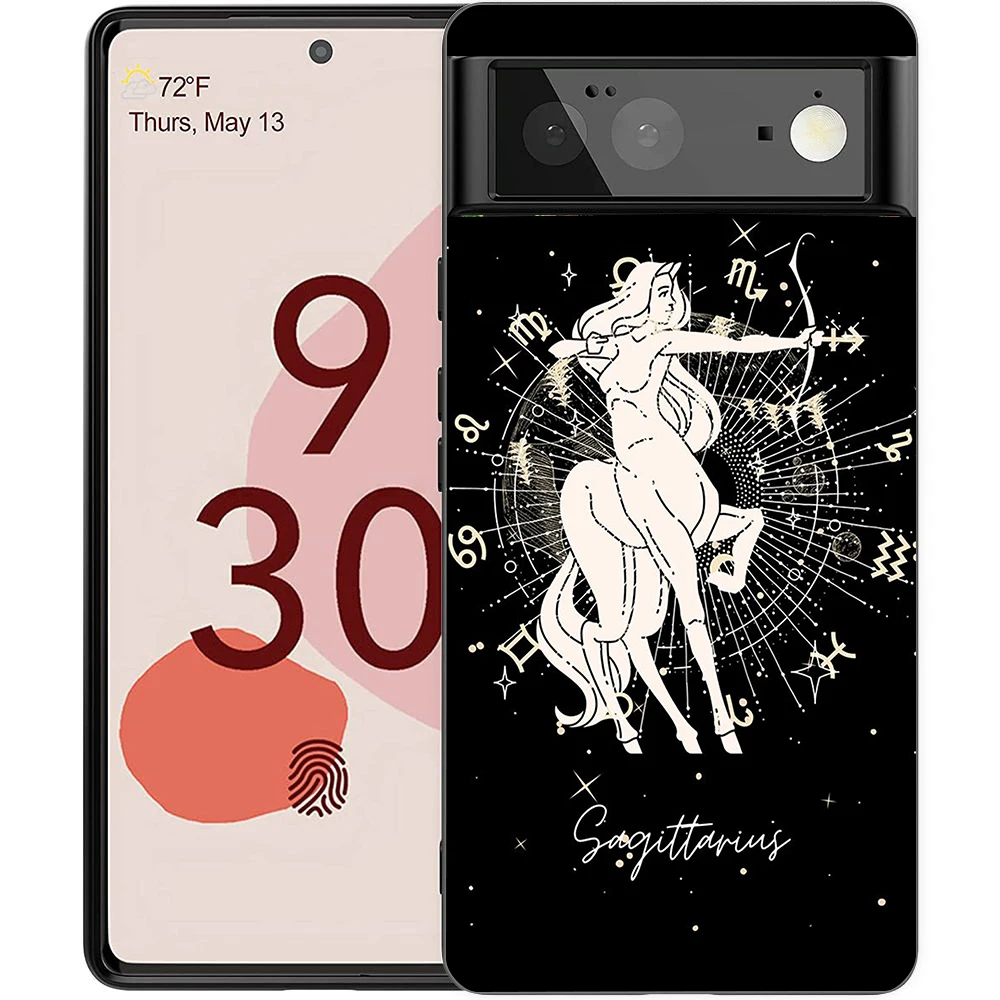 Zodiac-Themed Shockproof Silicone Phone Case Cover