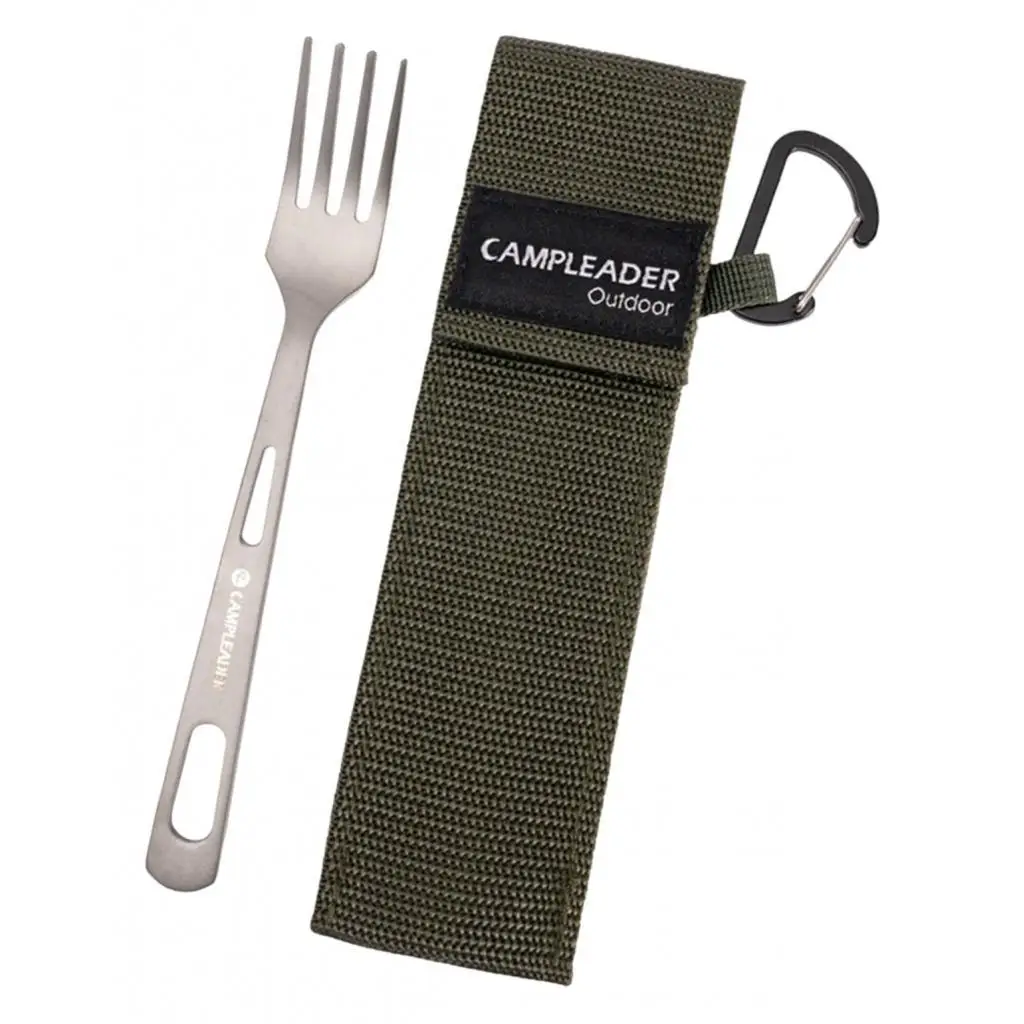 Titanium Camping Tableware Camping Utensils Metal for Backpacking Picnic 2