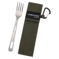 Titanium Camping Tableware Camping Utensils Metal for Backpacking Picnic 2