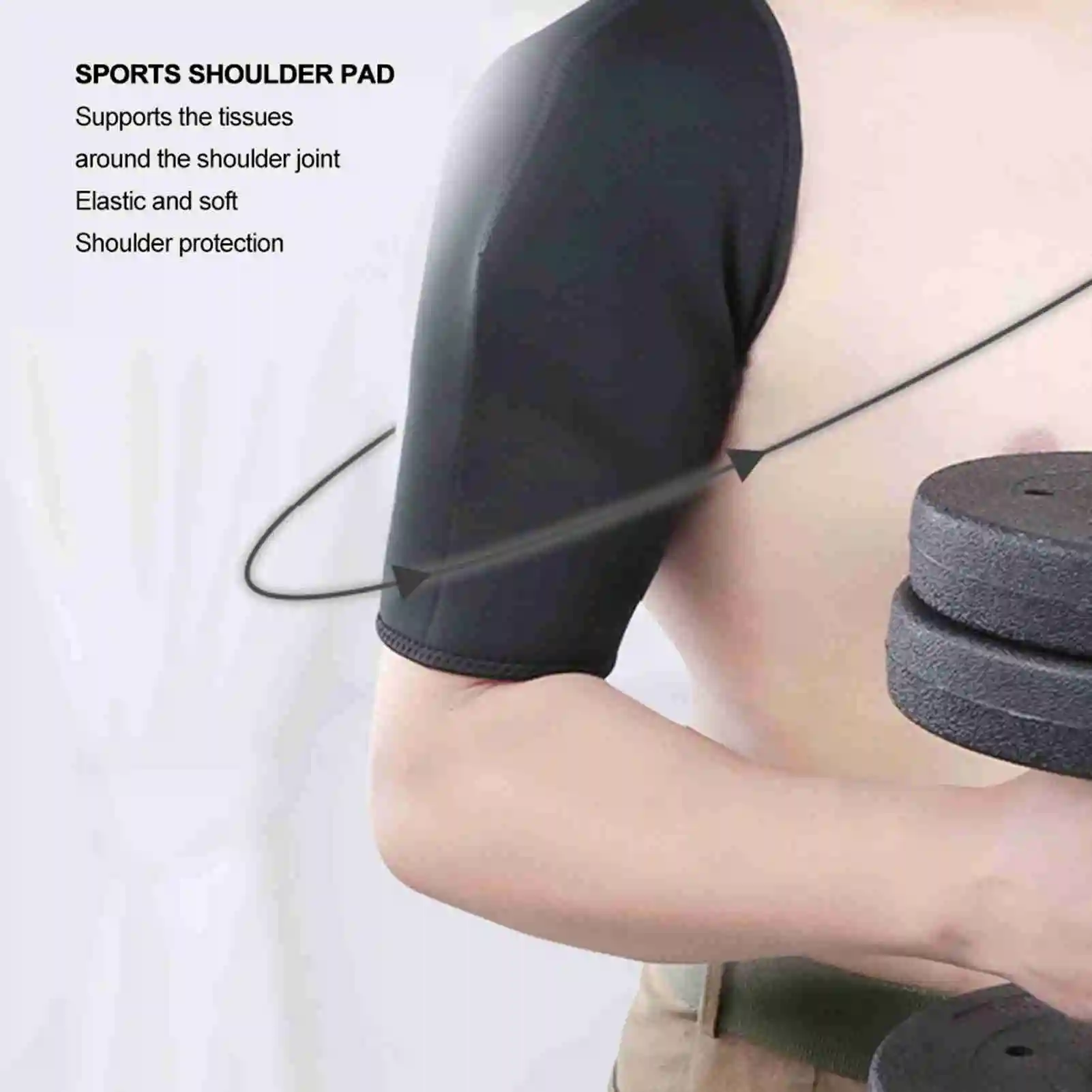Breathable Sport Shoulder Pad Warm Keeping Elastic Shoulder Protector For Sport Elastic Shoulder Protector Sport Shoulder Pad