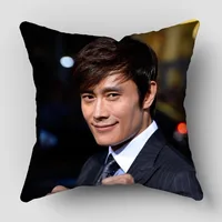 Musife Lee Byung Hun Pillowcase Art Square Zippered Pillow Cover 35*35,40*40,45*45cm wholesale 1