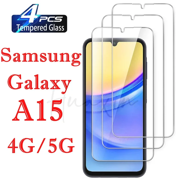 Protecteur d'écran en verre trempé 99D, 1 à 4 pièces, pour Samsung Galaxy A15 5G A15 4G 1
