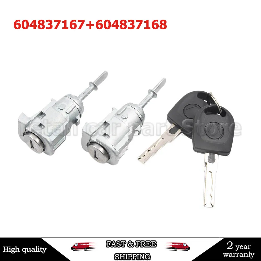 

604837168 FOR VW GOLF 4 IV MK4 BORA A6 SKODA FABIA POLO 1997-2003 LEFT RIGHT DOOR LOCK BARREL CYLINDER 604837167