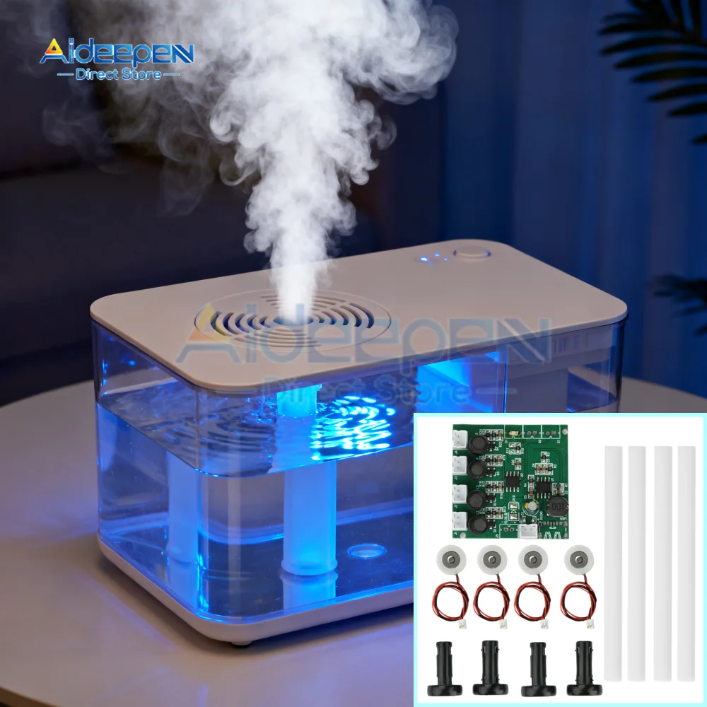 DC 6-24V 1.5-2W Four Spray Head Humidifier Module Atomization Control ...