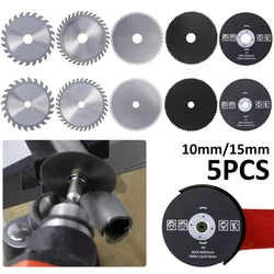 Lame de scie circulaire en carbure de bois, outil de coupe 85Mm pour outil électrique multifonction alésage disque de coupe du bois 10mm 5 pièces 