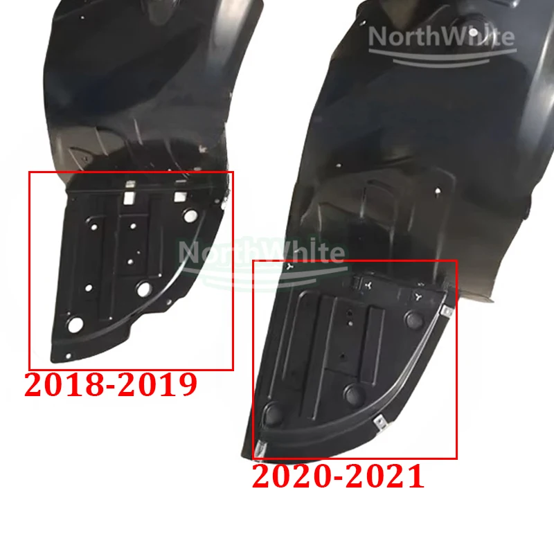 프론트 펜더 라이닝 머드 가드 펜더 라이닝 MG Hector Chevy Captiva Wuling Almaz Baojun 530 2018-2021 용 내부 펜더