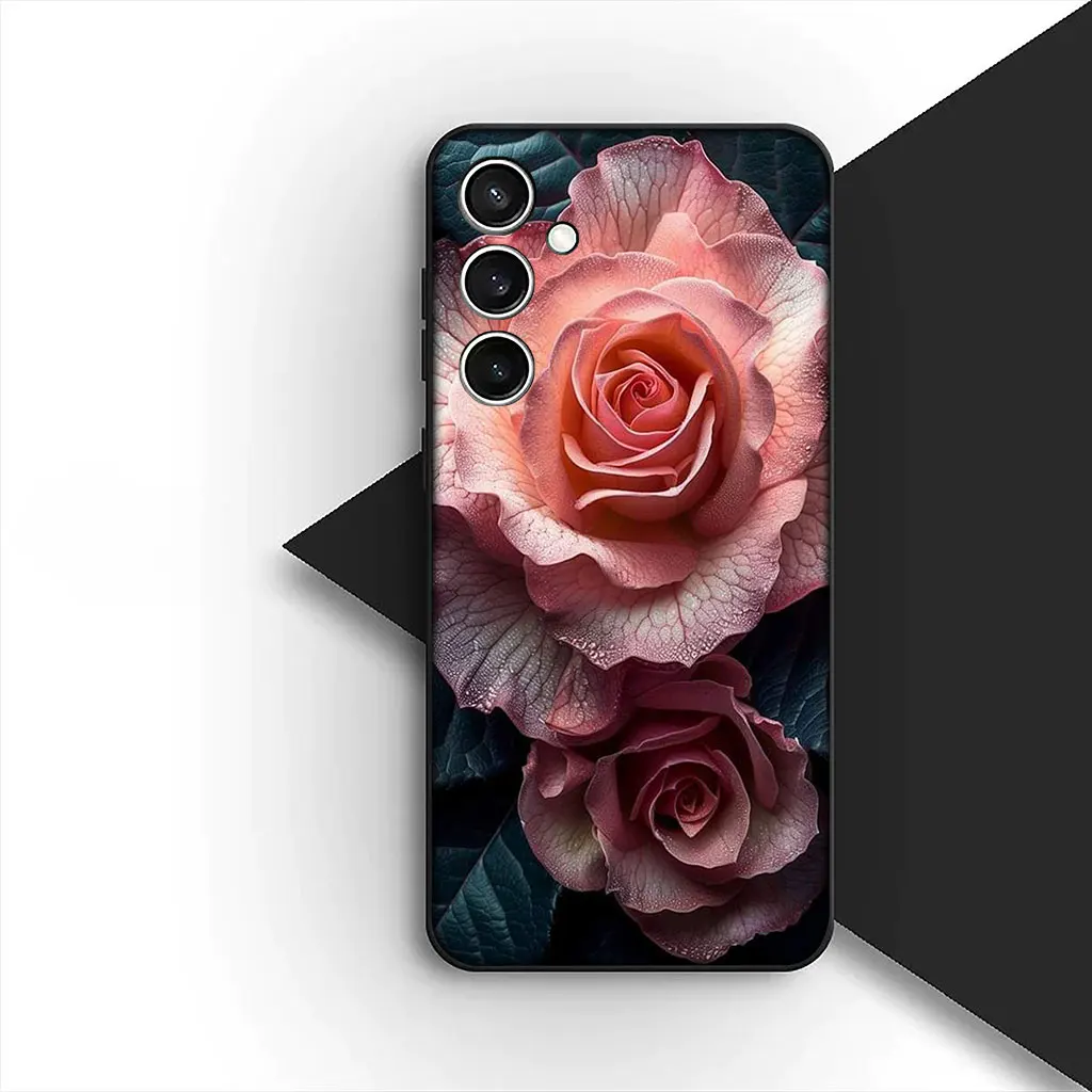 Elegant Red Rose and Pink Peony Floral Phone Case