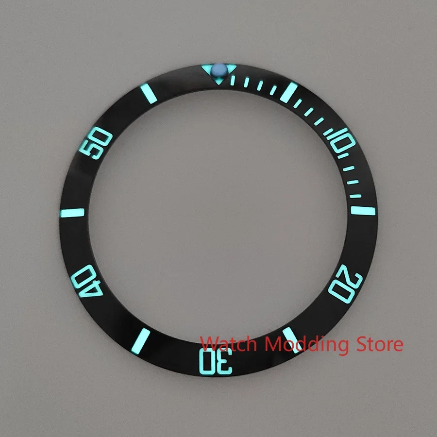 HOT 38mm BGW9 Lume SUB Style Ceramic Bezel Insert Compatible with