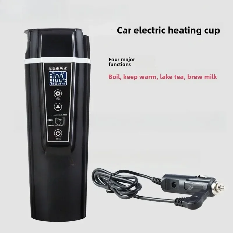 내구성 있는 12V/24V 차량용 전기컵 다기능 휴대용 듀얼 전압 LCD 터치스크린