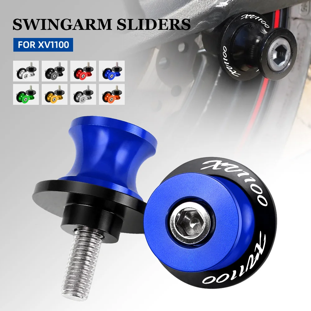 

6MM Stand Screws For YAMAHA XV1100 1994 1988 19891998 1999 XV 1100 Motorcycle Accessories M6 Swingarm Spools Slider Stand Screw