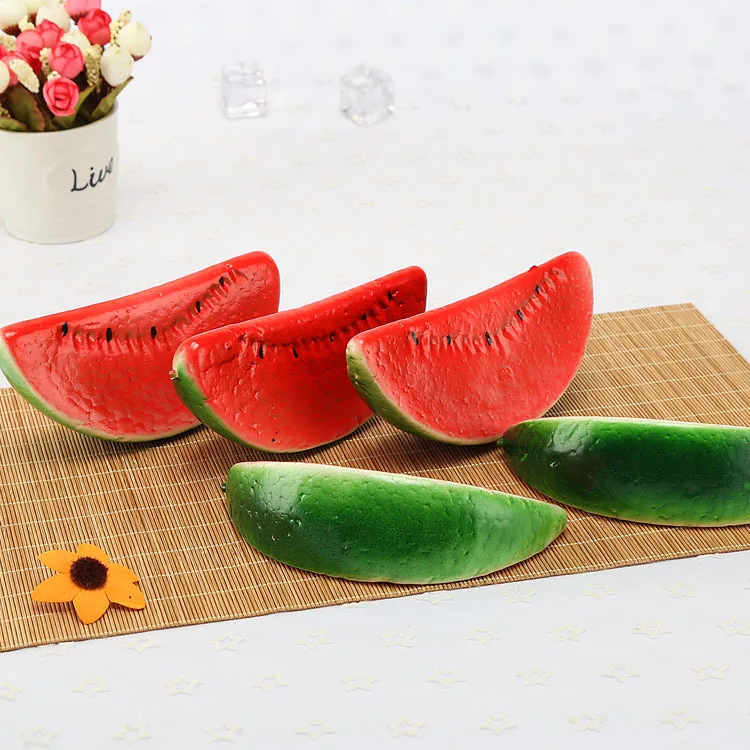 Artificial Fruits and Vegetables artificial fruits and vegetables 5pcs Simulation Watermelon Foam Fruit Model For Decoration Cross-border Photography Props Home Window Display