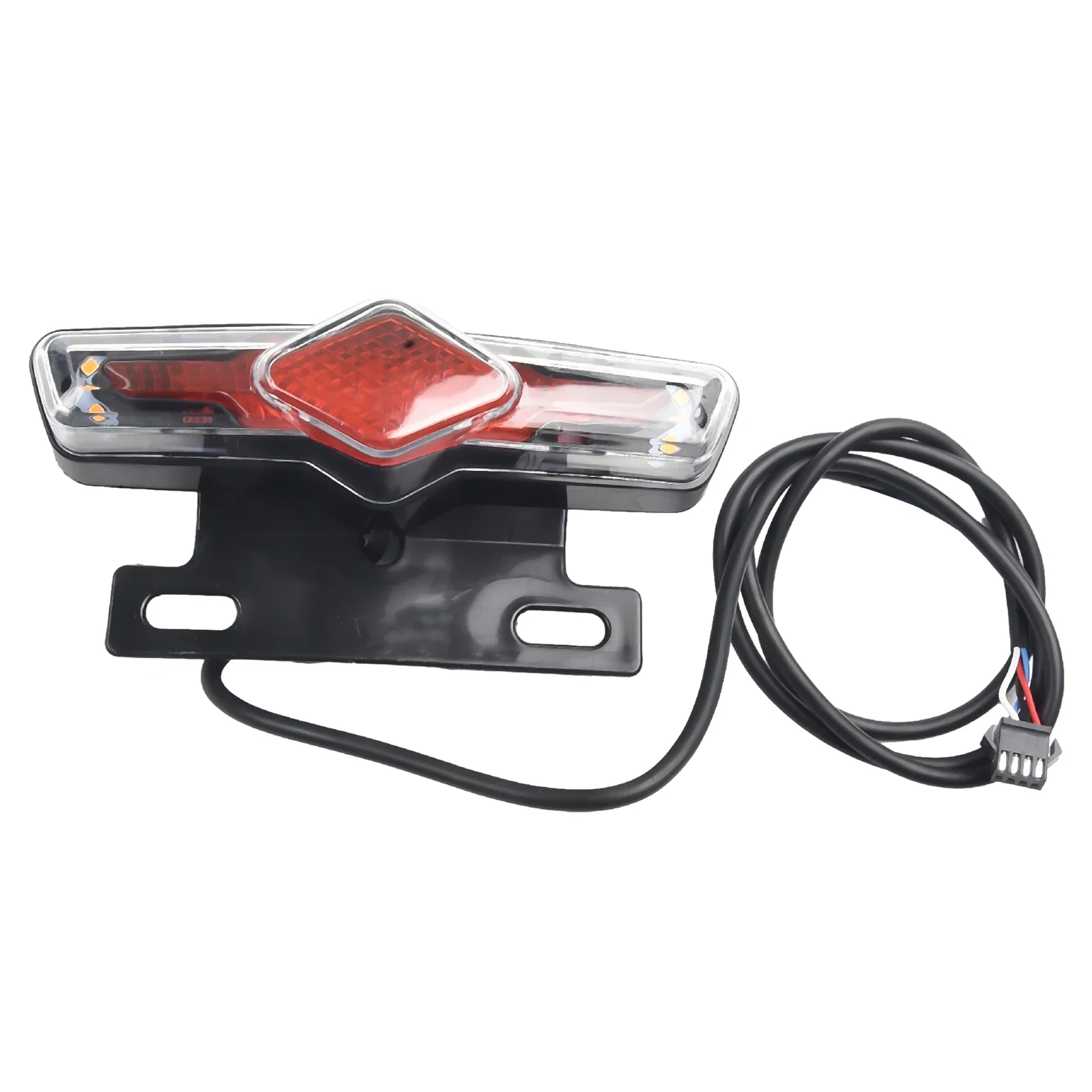 Set Luci Anteriori e Posteriori per E-Bike 12-72V, Lampada per Portapacchi con Clacson e Faro, Interruttore per Bicicletta Elettrica, Accessori per E-bike - immagine 3
