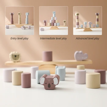 Wood Balance Toy - Wooden Toys 5