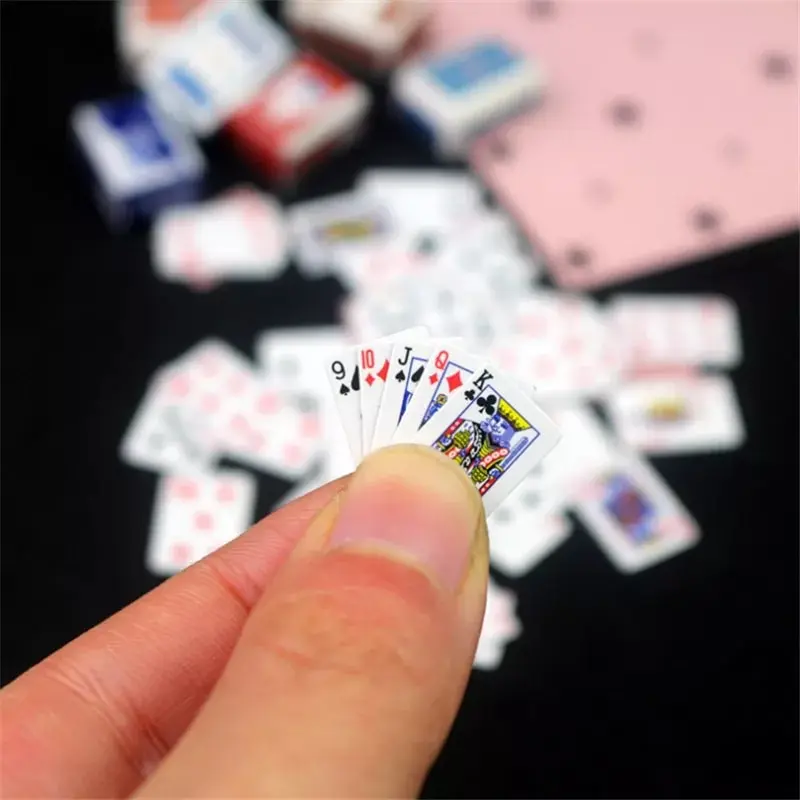 1 Pc Mini Playing Card Funny Toy Super Small Playing Cards Travel Poker Solitaire Fun Gift