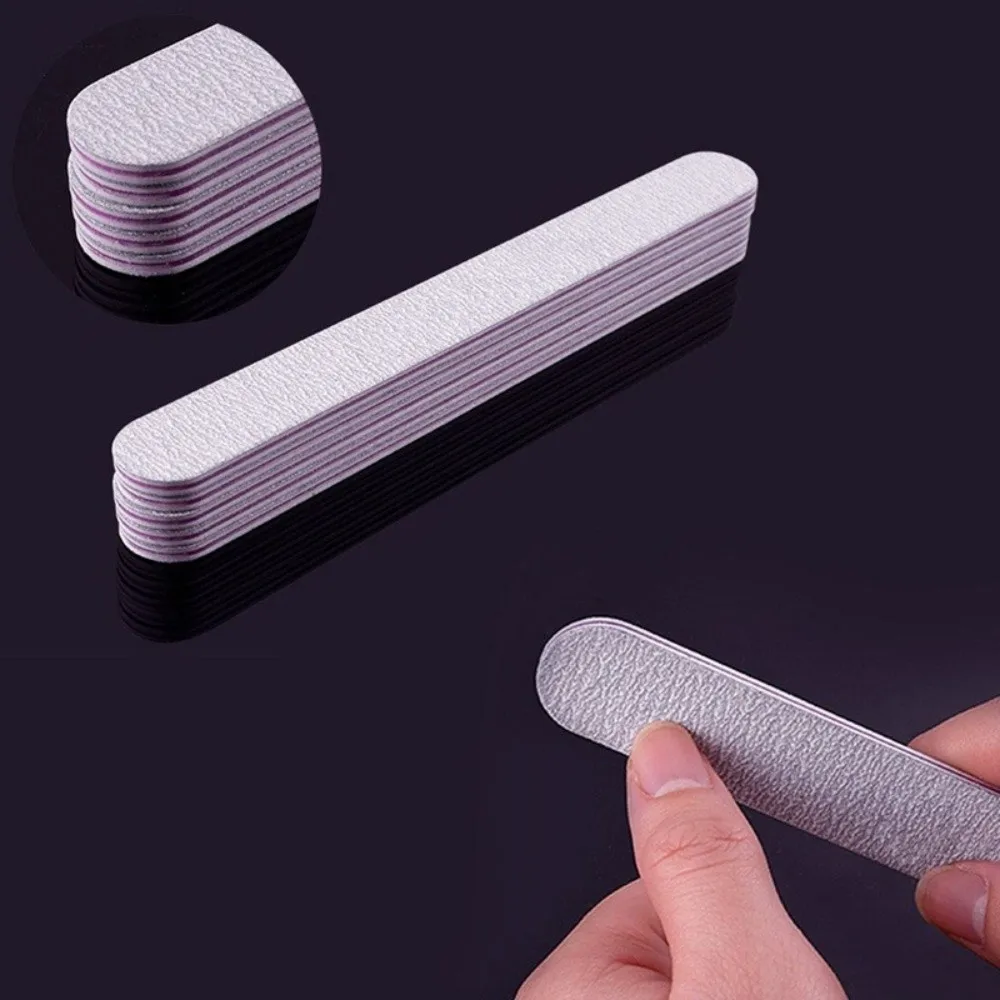 Durable 100/180 Grit Sandpaper Nail File Double Sided Multi-Grit Double Sided Buffer Block Grey Color Nail Care Tools Manicure