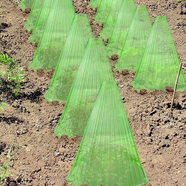 Kerti Clochok Növényekhez, Újrahasznosítható Növényi Csengőhöz, Megvédi A Növényeket Madaraktól, Fagytól, Csigáktól Stb., 7,7 "D X 8,7" H, Zöld (Zöld-1 - Image 3