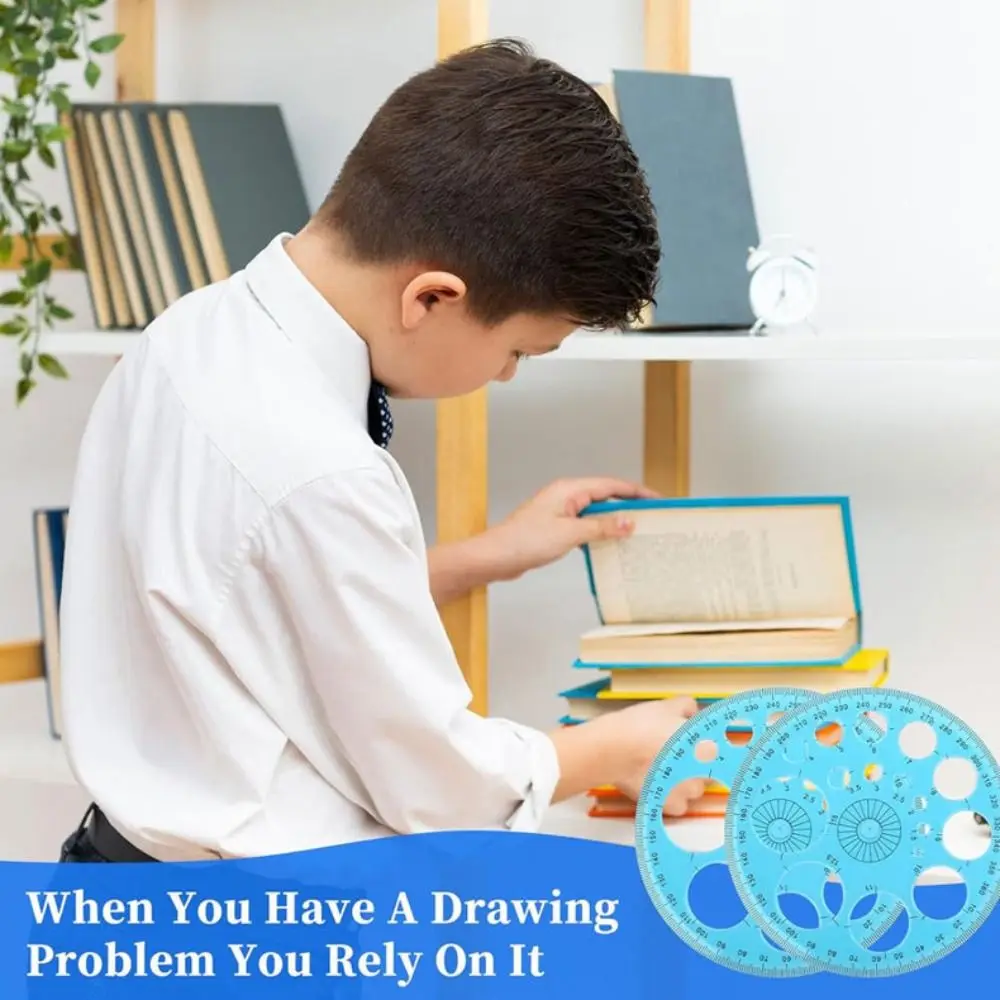 직경 11.5cm 360도 원형 자 360도 원형 패치워크 자 투명 다색 원형 자