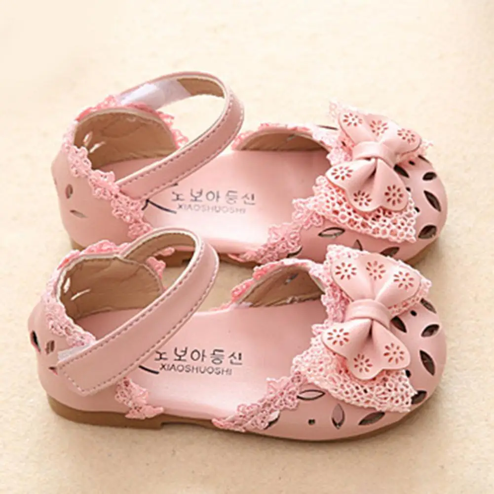 1 Pair Cute Girls Shoes Soft Girl Sandals Sweet Non-slip Smooth Surface Girls Shoes